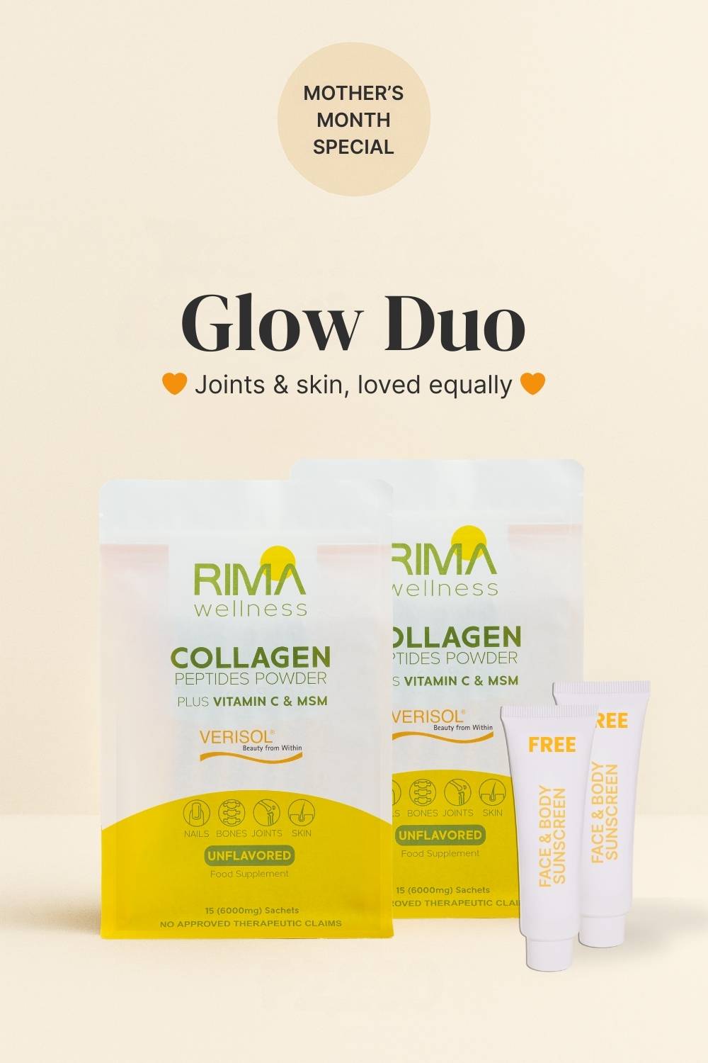 30 Sachets - Rima Wellness Collagen Peptides Powder